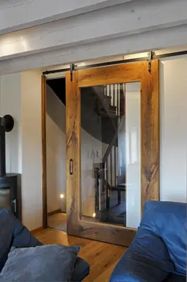 Ein Sitzbereich in der Unterkunft Ferienhaus Eifel 1851