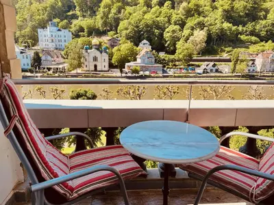 Ein Balkon oder eine Terrasse in der Unterkunft BEL ETAGE