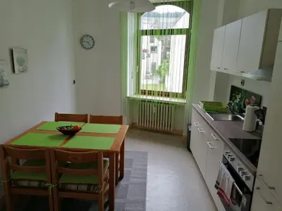 Küche/Küchenzeile in der Unterkunft Mosel-Ferienwohnung Bewo