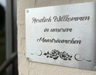 Ein Zertifikat, Auszeichnung, Logo oder anderes Dokument, das in der Unterkunft Maarträumchen ausgestellt ist