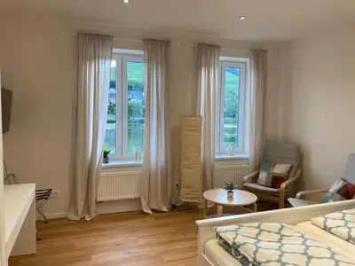 Ein Bett oder Betten in einem Zimmer der Unterkunft Apartment Hallenbach