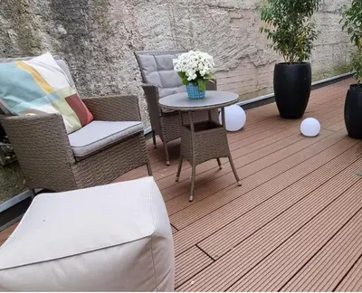 Ein Sitzbereich in der Unterkunft Apartment Hallenbach