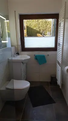 Ein Badezimmer in der Unterkunft Ferienwohnung „Kersten“