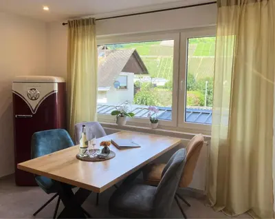 Ein Sitzbereich in der Unterkunft Schorn³ Appartements