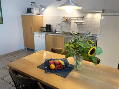 Küche/Küchenzeile in der Unterkunft Ferienwohnung Berens