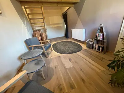 Ein Sitzbereich in der Unterkunft Ferienhaus 
