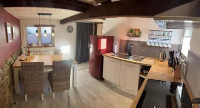 Küche/Küchenzeile in der Unterkunft Ferienhaus 