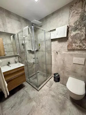 Ein Badezimmer in der Unterkunft Hotel Restaurant Unikat