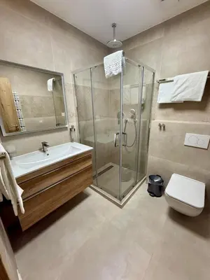 Ein Badezimmer in der Unterkunft Hotel Restaurant Unikat