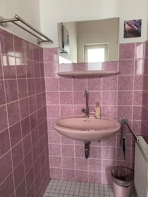 Ein Badezimmer in der Unterkunft Am Kräutergarten