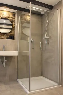 Ein Badezimmer in der Unterkunft Ferienapartment Rebwinkel