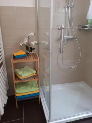 Ein Badezimmer in der Unterkunft Ferienwohnung Wilfried