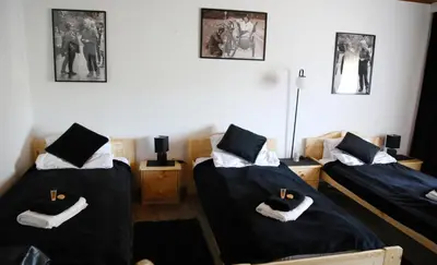 Ein Bett oder Betten in einem Zimmer der Unterkunft Hotel-Restaurant Zum Burgkeller