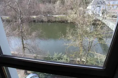 Blick auf einen Fluss in der Nähe der Ferienwohnung