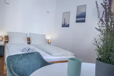 Ein Bett oder Betten in einem Zimmer der Unterkunft Apartment Kabinett Zell