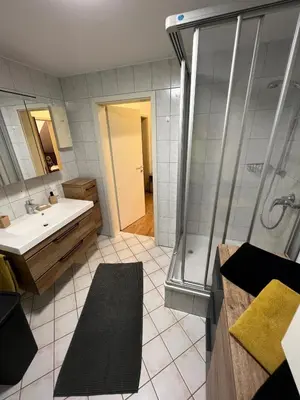 Ein Badezimmer in der Unterkunft Ferienwohnung 