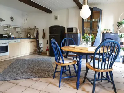 Küche/Küchenzeile in der Unterkunft Ferienwohnung zur Töpferstube 1