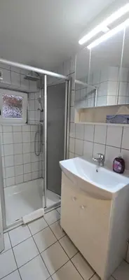 Ein Badezimmer in der Unterkunft Nikolaus EG