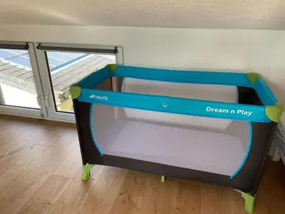 Ein Bett oder Betten in einem Zimmer der Unterkunft Ferienwohnung zum Mandelgraben