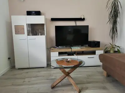 Küche/Küchenzeile in der Unterkunft Ferienwohnung Rheinsteig