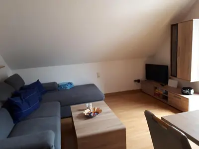 Ein Sitzbereich in der Unterkunft Haus Rosi