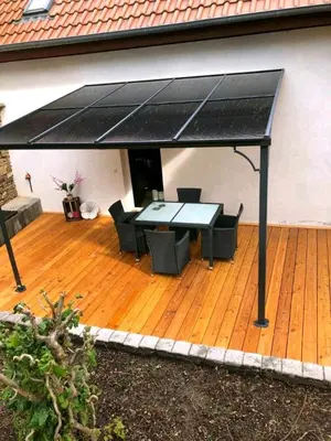 Ein Patio oder anderer Außenbereich in der Unterkunft Landhaus im Hunsrück