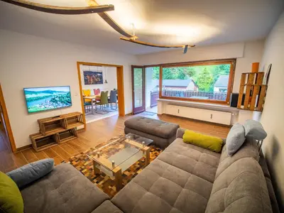 TV/Unterhaltungsangebot in der Unterkunft Rheintal-Ferien - 90 qm Ferienwohnung mit Wine & Style - Dein Urlaub am Rhein