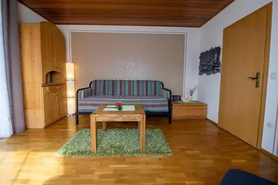 Ein Sitzbereich in der Unterkunft Ferienwohnung Miss Sophie