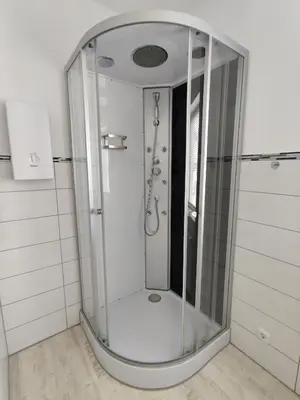 Ein Badezimmer in der Unterkunft Ferienhaus am Baybach in Burgen an der Mosel