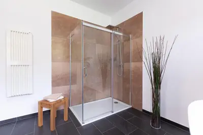 Ein Badezimmer in der Unterkunft Ferienwohnung Moselallee 5 Sterne