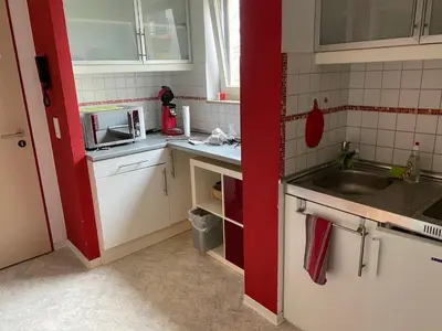 Grundriss der Unterkunft Zwei Zimmer Appartment mit Balkon und Stellplatz voll möbliert