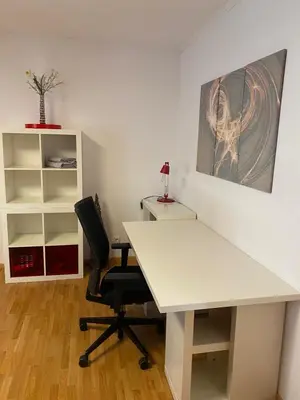 Grundriss der Unterkunft Zwei Zimmer Appartment mit Balkon und Stellplatz voll möbliert