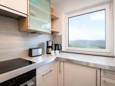 Küche/Küchenzeile in der Unterkunft Apartment Horizont - B1014 by Interhome