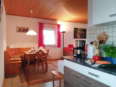 Küche/Küchenzeile in der Unterkunft Holiday Home Haus Tausendschön by Interhome