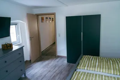 Ein Bett oder Betten in einem Zimmer der Unterkunft Ferienwohnung Klink