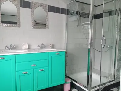 Ein Badezimmer in der Unterkunft Ferienwohnung Sunna