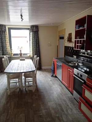 Küche/Küchenzeile in der Unterkunft Ferienwohnung Sunna