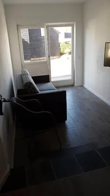 Ein Sitzbereich in der Unterkunft Ferienunterkunft Vulkaneifel - Baltes-Haus