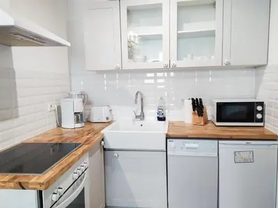 Küche/Küchenzeile in der Unterkunft Living-in-History: Meister Carl Apartment