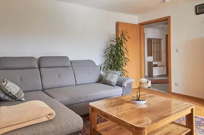 Ein Sitzbereich in der Unterkunft Ferienwohnung Sonya