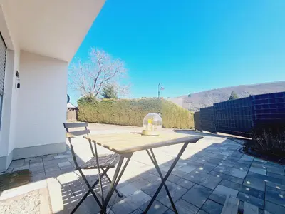 Ein Balkon oder eine Terrasse in der Unterkunft Moseltraum