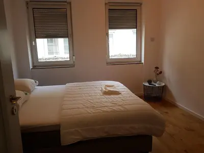 Ein Bett oder Betten in einem Zimmer der Unterkunft Haus Alte Metzgerei - im Herzen der Altstadt