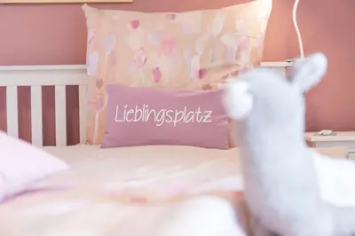Ein Bett oder Betten in einem Zimmer der Unterkunft Kleine AUSZEIT Eifel