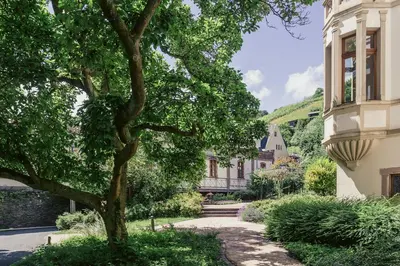 Ein Garten an der Unterkunft FEWO Schlossberg Weingut C.A. Haussmann