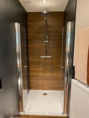 Ein Badezimmer in der Unterkunft Zur Rotbuche