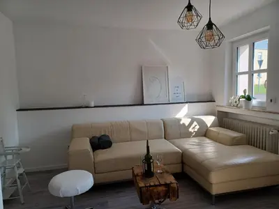 Ein Sitzbereich in der Unterkunft Lieblingsplatz