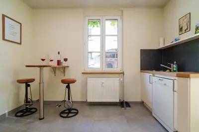 Küche/Küchenzeile in der Unterkunft Dinkel Haus an der Mosel