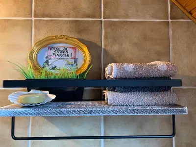 Grundriss der Unterkunft Vintage Apartment WOLF im Wadrilltal - Balkon Garten
