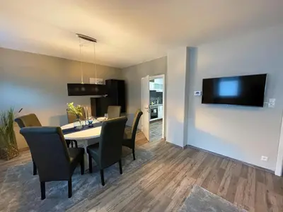 Küche/Küchenzeile in der Unterkunft Ferienwohnung Kutscher