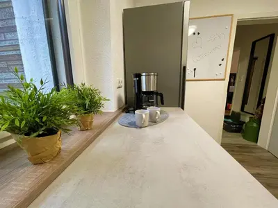 Ein Bett oder Betten in einem Zimmer der Unterkunft Ferienwohnung Kutscher